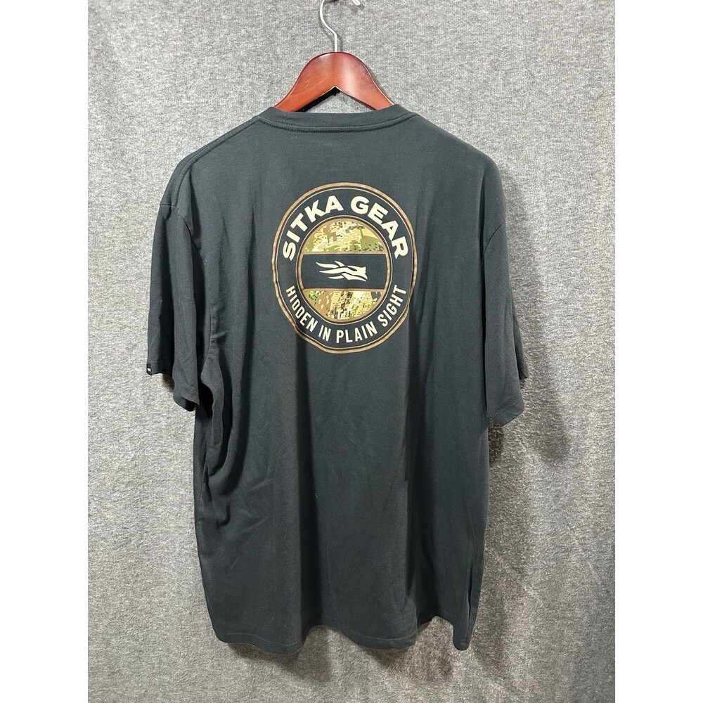 Sitka Gear Hidden Optifade Black T Shirt Men’s Size Large